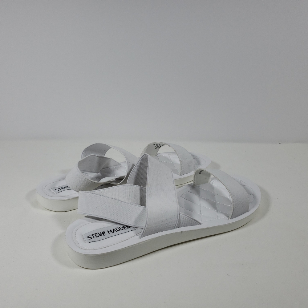 Steve Madden Rafa Flat Sandal with Elastic Bands - Picture 2 of 3